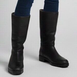 Vintage Black Sheepskin Boots - 6.5, made in Canada 🇨🇦